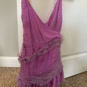 NBD purple sequin dress